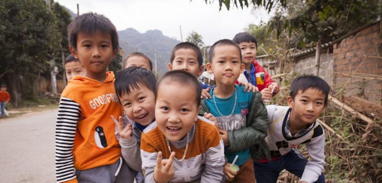 kinderen uit Vietnam