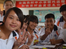 schoolmeisjes china technisch onderwijs