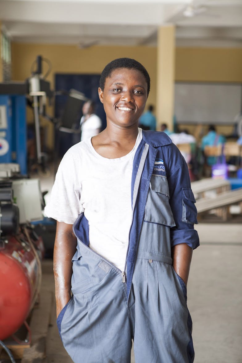 Gladis (31) student at Hyundai Dream Centre rapport Investing in Girls & Women: a Good Business