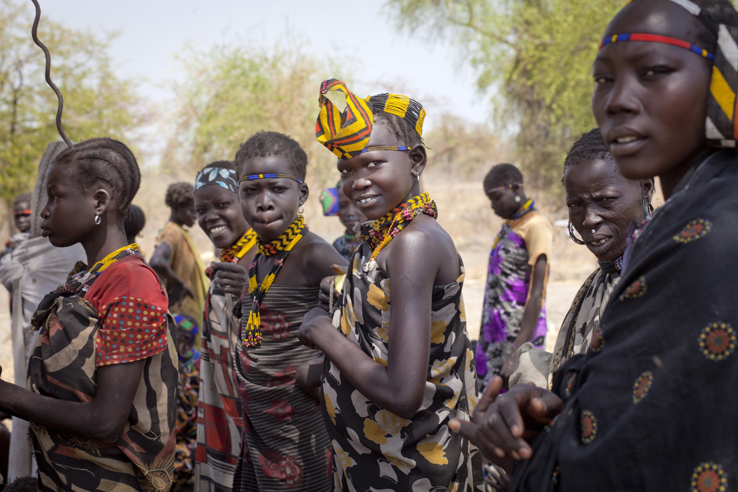 vrouwen en kinderen in zuid-soedan