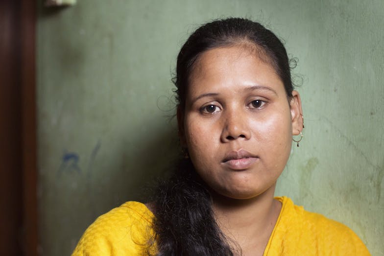 Portret Mayabi Kindbruiden in Bangladesh